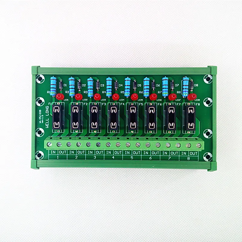 DIN Rail Mount 8 Position Fuse Module Board Automotive Fuse Holder Module Board.