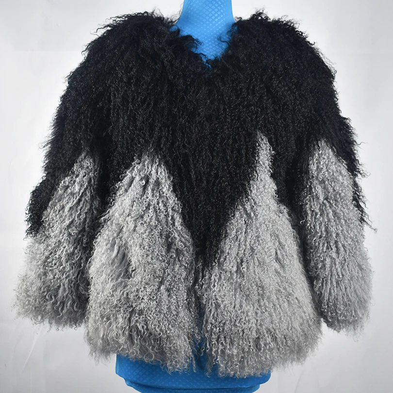 Sheepskin All-in-One Fluffy Coat for Women, Sheepskin Coat, Real Fur, Natural Fur, Thick and Warm, Female