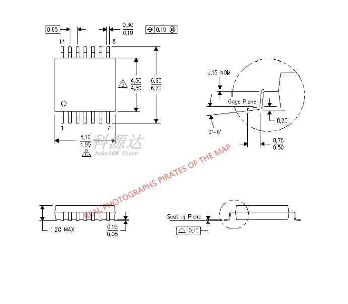 5pcs/lot OPA4376AIPW TSSOP14 OPA4376 OPA4376AIPWR In Stock