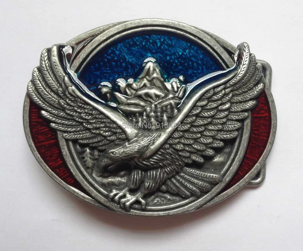 Eagle belt buckle with pewter finish  JF-B057 suitable for 4cm wideth belt with continous stock