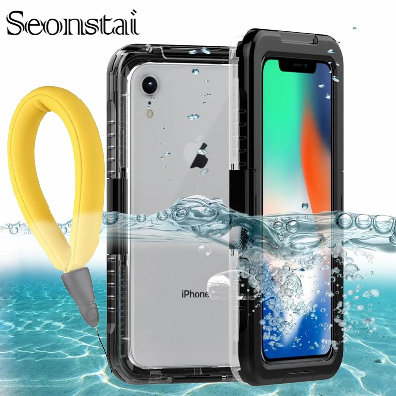 

Waterproof Phone Case for iPhone XR XS Max Swimming Diving Underwater Cover for iPhoneX 6 6s 7 8 Plus Shockproof Snowproof Coque