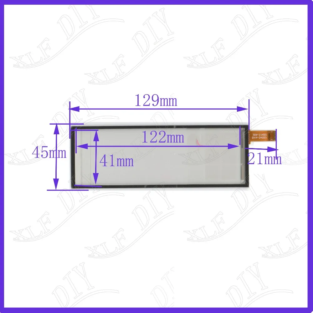 

ZhiYuSun 12234 7 line Resistance screen 129*45mm For CarDVD touch screen panel this is compatible 129mm*45mm