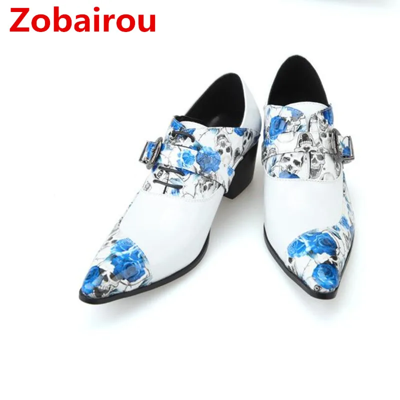 

Zobairou sapato masculino mens dress shoes high heels slipon loafers luxury italy oxford wedding formal shoes men large size13