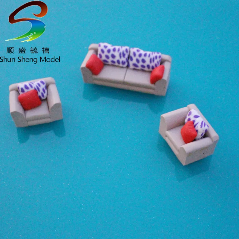 Mini  sofa VSF25 Furniture For Model Indoor Design scale 1:20--1:100  miniature model Sofa Furniture