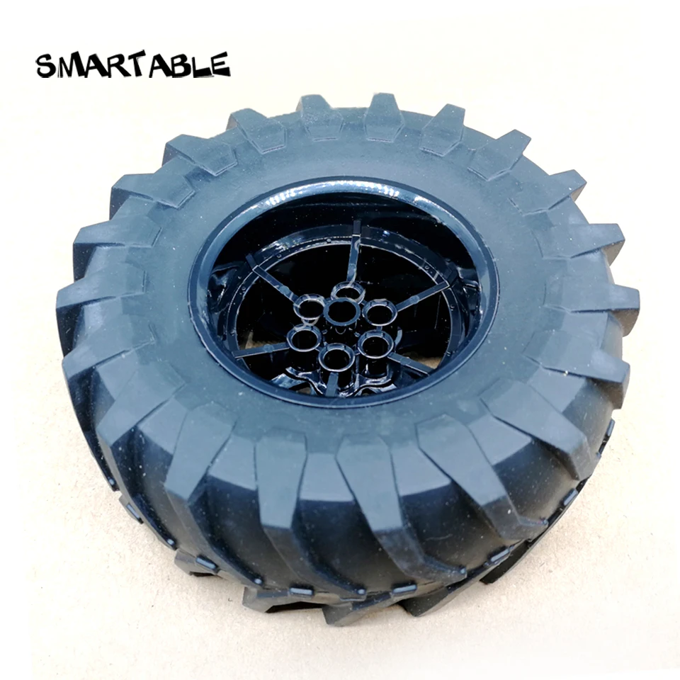 Smartable High-Tech Rims 107X44 mm Wheel Parts For Match Building Block Toys Compatible 23798+15038c05 1pcs/set