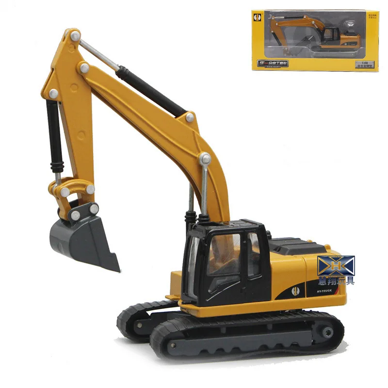 Childrenalloy die-casting loader excavator gravel machine engineering model car body parts can rotate beach toys collection gift