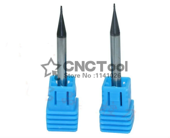 Fresas de carburo de tungsteno de 2 flautas, 1 unidad, 2f-0. 4*0,8*4*50, 0,4mm, fresadora CNC HRC55