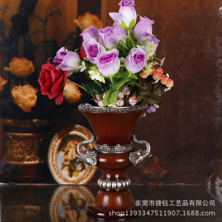 

Manufacturers selling European classical wooden vase vase Home Furnishing wholesale fashion creative small ornaments decorations