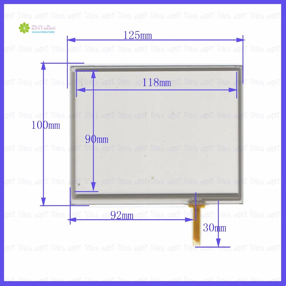 

5.7inch 4 line For Car DVD touch screen panel 125mm*100mm this is compatible 125*100TouchSensor FreeShipping