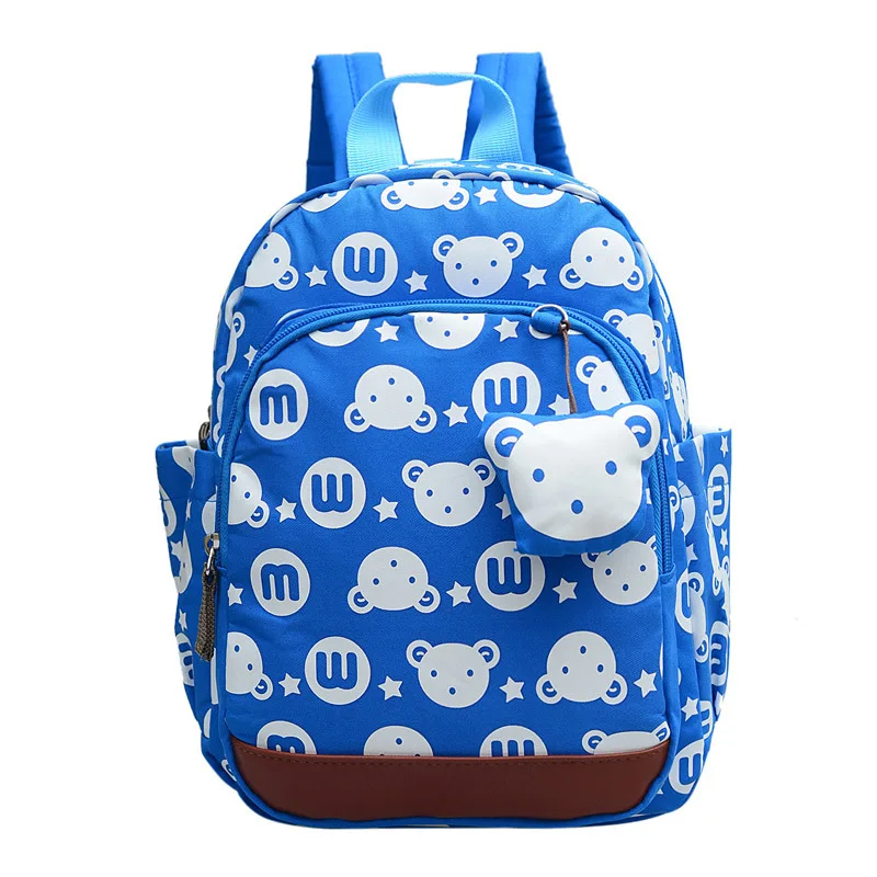 Mochilas para crianças com desenhos animados, mochilas escolares antiperda para crianças 1 ~ 6 anos de idade