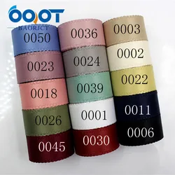 OOOT BAORJCT 181303 25mm 10 yard tinta unita bilaterale fiore nastro matrimonio nastri decorativi, confezione regalo, materiali fatti a mano fai-da-te