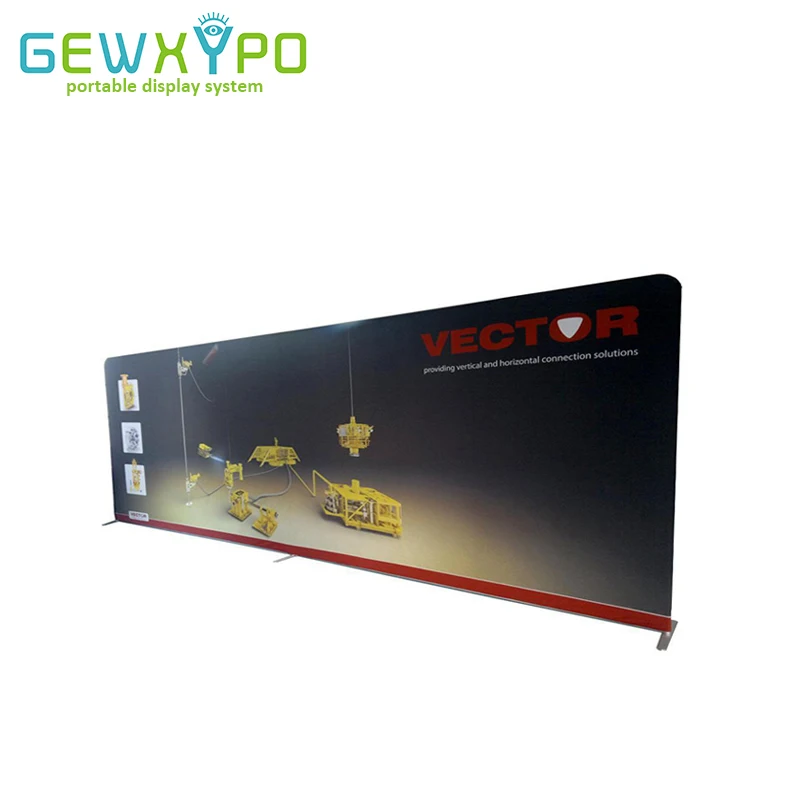 

20ftX7.5ft High Quality Tension Fabric Straight Backwall Display,Tradeshow Portable Aluminum Backdrop Stand With Banner Printing