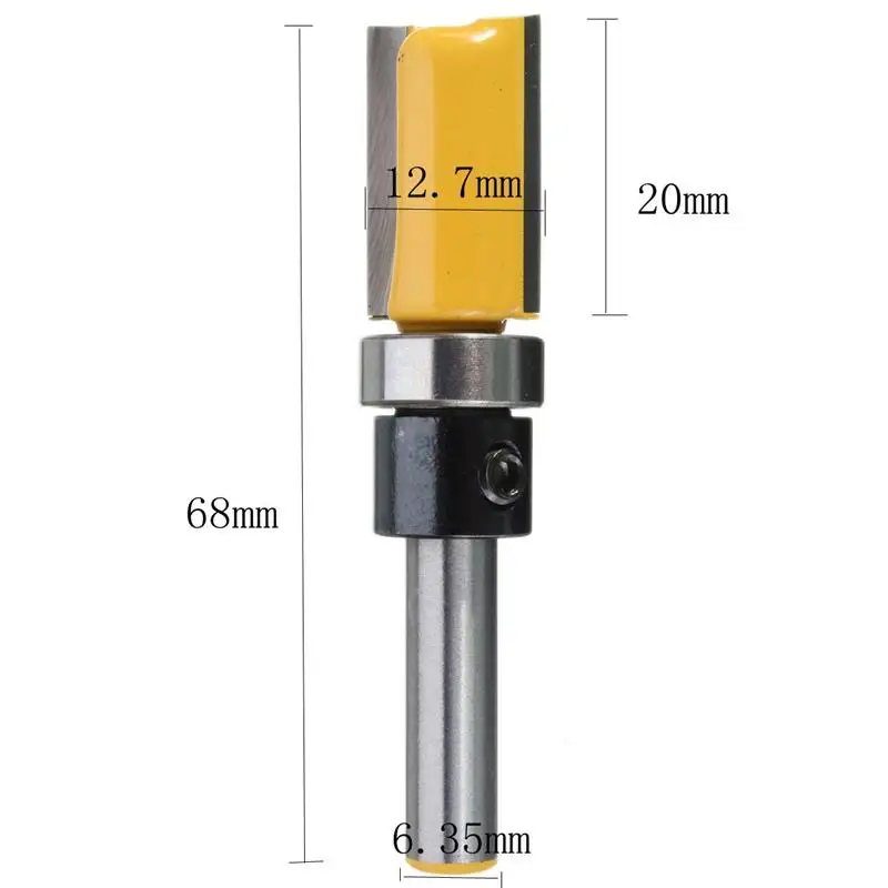 1PC woodworking milling machine 1/2 inch alloy blade length 20mm 1/4 inch knife handle cutter