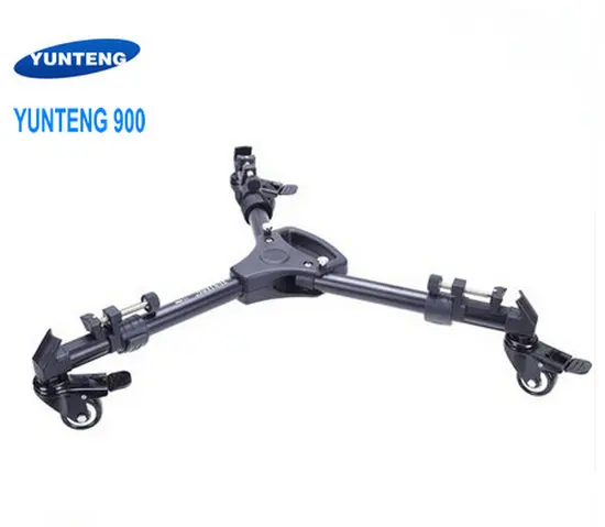 Professional  Pro 3 Wheels Pulley Universal Folding Camera Tripod Dolly Base Stand 900