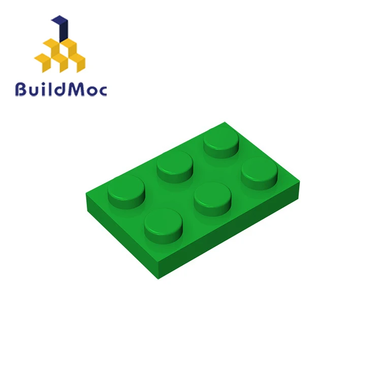 BuildMOC Compatible Assembles Particles 3021 Plate 2x3 For Building Blocks Parts DIY Story Education