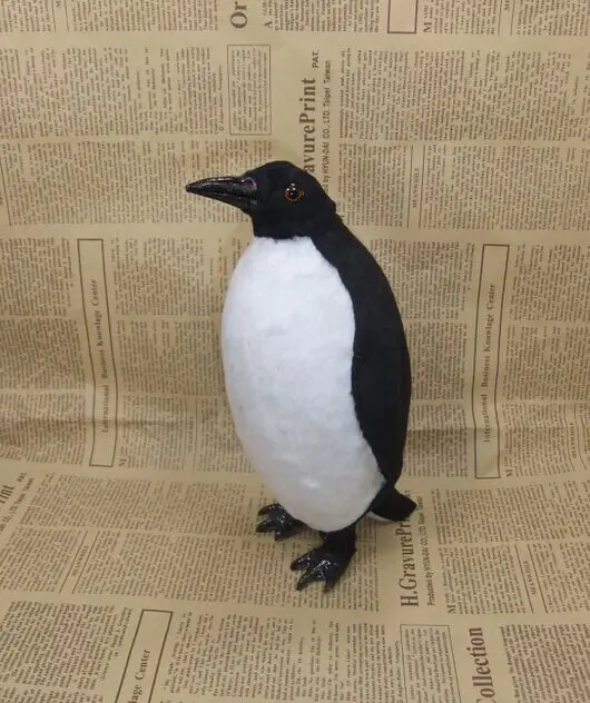 

23x9cm Simulation penguin model toy polyethylene&furs Resin handicraft,props,decoration gift A531