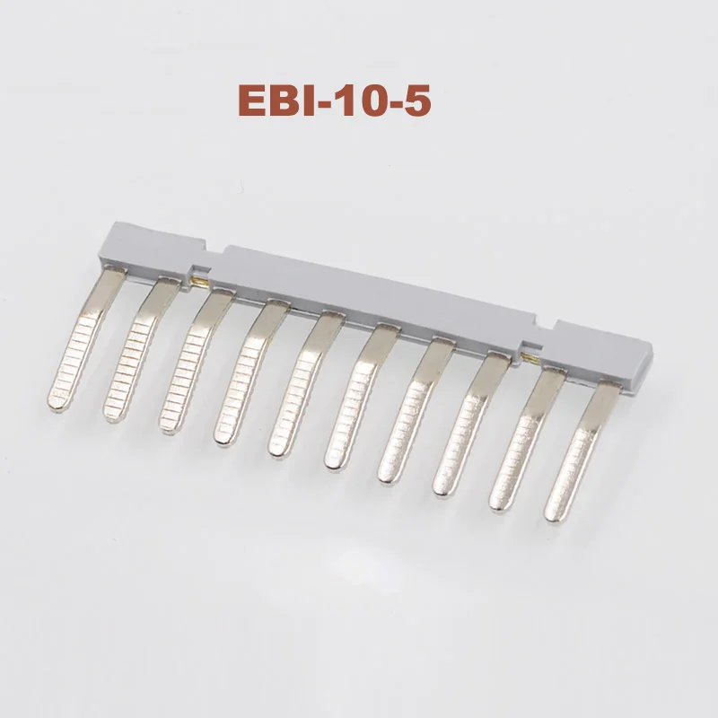 Side Plug-in Connector center short circuit connection strip EBI-10-5 Din Rail Terminal block Morsettiera UK3N MBKKB2.5 fittings