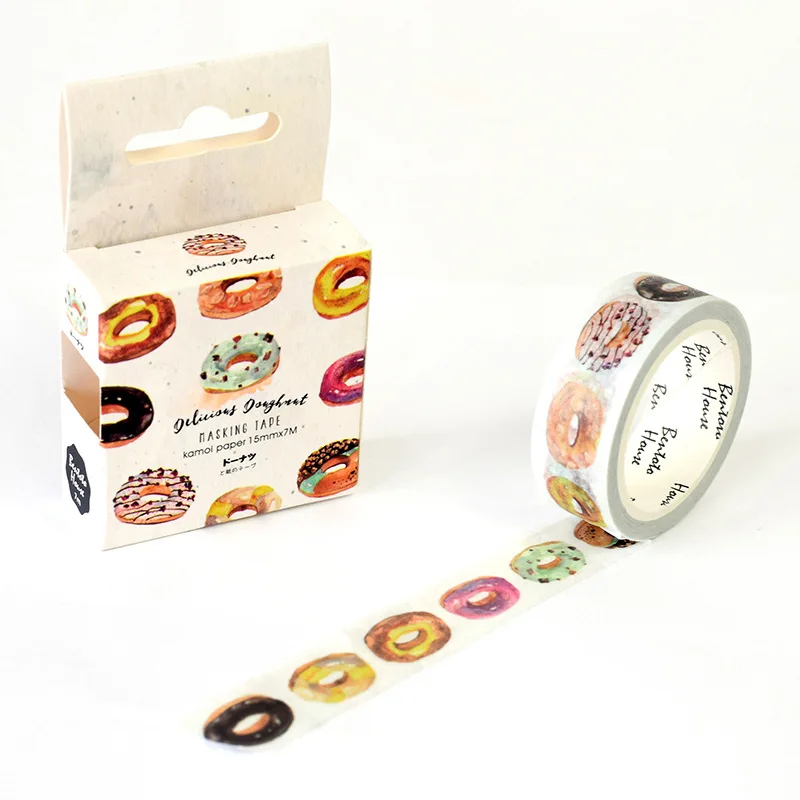 The Delicious Donut Decorative food Washi Tape DIY Scrapbooking Masking Tape School Office Supply Escolar Papelaria