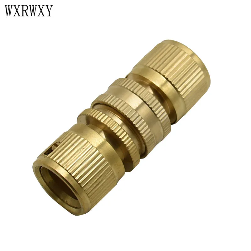 

wxrwxy Garden Female 3/4 quick connector Brass quick connector 3/4 male Car wash water gun adapter drip irrigation fittings 1set