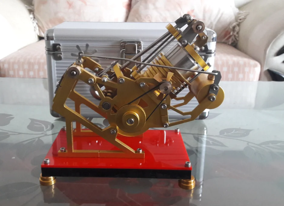 Fire-absorbing Stirling Engine Model Micro-engine Steam Engine Science Experiment Toy Birthday Gift