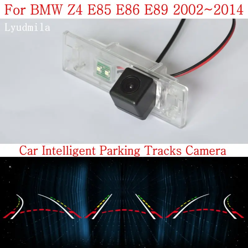 

Car Intelligent Parking Tracks Trajectory Camera FOR BMW Z4 E85 E86 E89 CCD Night Vision Back up Reverse Camera Rear View Camera