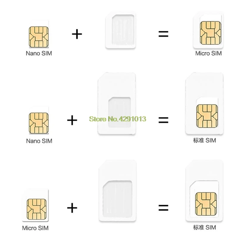 2020 nuevo 4 en 1 Convertir tarjeta Nano SIM a Micro adaptador estándar para iPhone para Samsung 4G LTE enrutador inalámbrico USB