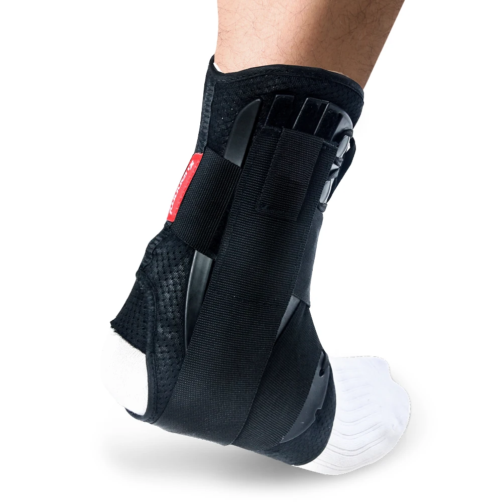 Kuangmi Ankle Support Brace Sports Foot Stabilizer Orthosis Adjustable Ankle Straps Pad Breathable Football Ankle Sock Protector