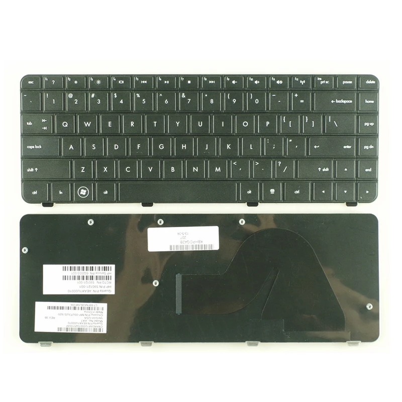 

YALUZU English laptop US Keyboard for HP Pavilion CQ42 G42 Keyboard 602035-001 590121-001 AEAX1U00210 9Z.N4RSQ.001 QWERTY BLACK