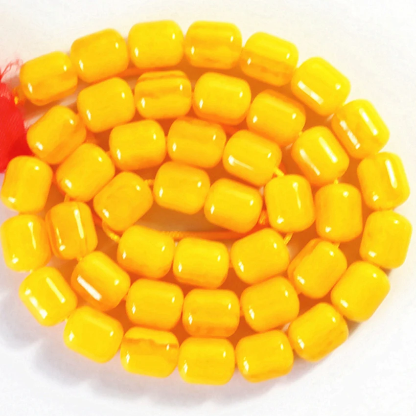 Diy jewelry accessories 6 colors faux resin beeswax barrel tube rice 8*9,9*11,10*13mm loose spacers beads findings 15inch B68