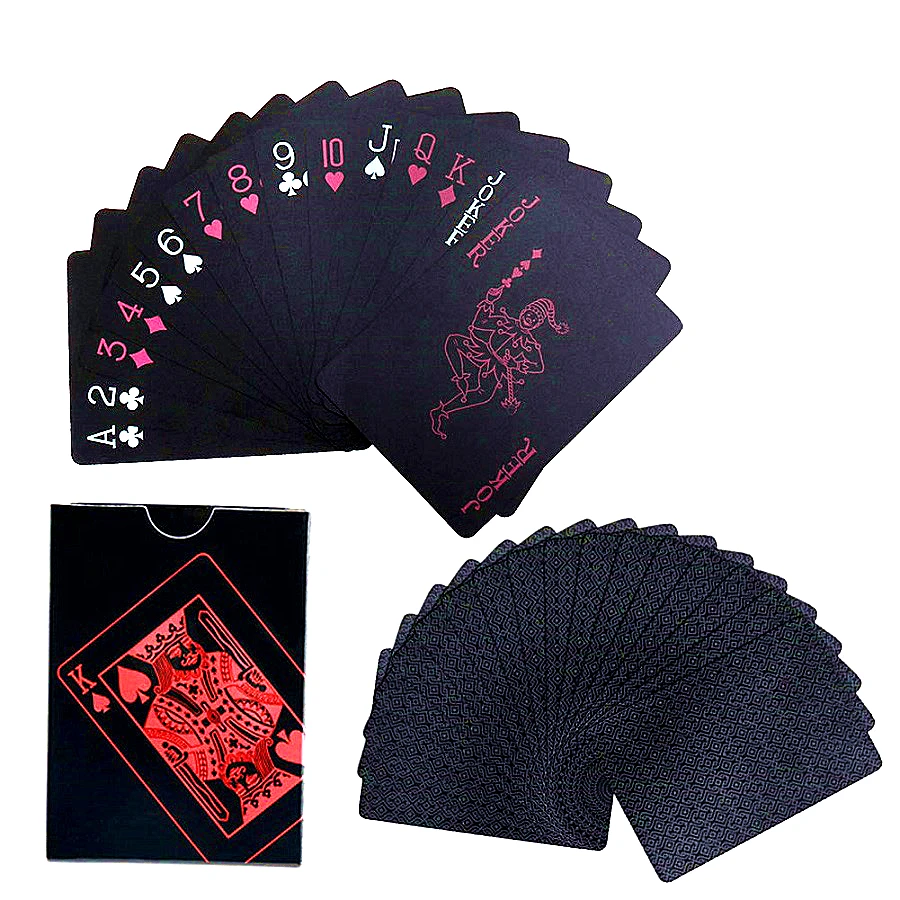 

Водонепроницаемые карты для покера игральные карты, ПВХ колода карт, отличный подарок для семейной вечеринки, барбекю, игры в карты