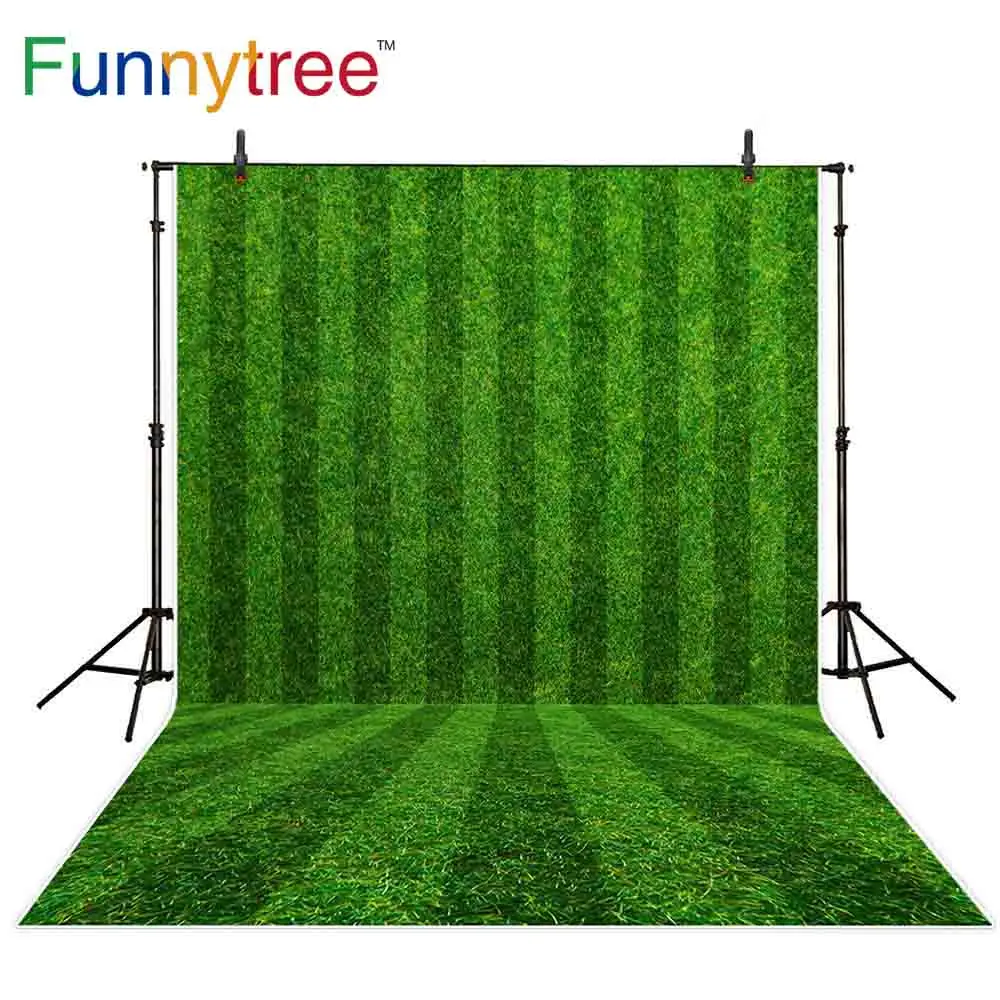 

Funnytree photography backdrops soccer field grass green stripes nature sports plants neat outside printing photo backgrounds