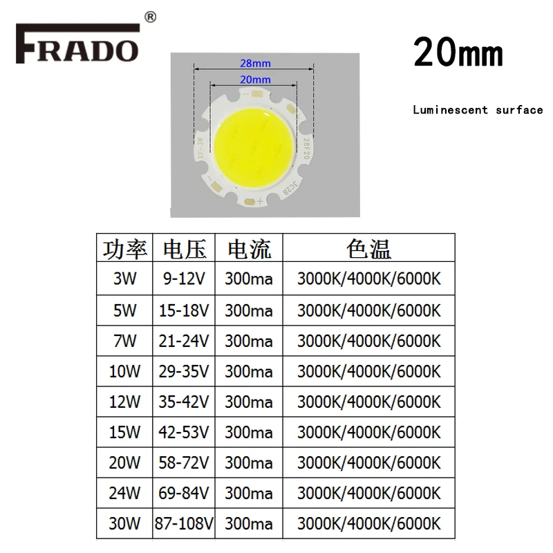 2PS 3W5W7W10W SMD LED COB Chip Diodes High Power Bead Light Lamp Bulb for Led Bulb Spotlight Street Led Lamp Neutral light4000K