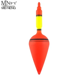 MNFT Flotador de pesca vertical gran barriga naranja plástico