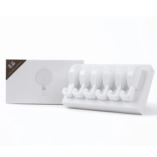 XiaomiYoupin خطافات لاصقة صغيرة ذكية قوية الحمام غرفة نوم المطبخ جدار السنانير 3 كجم أقصى تحميل وصول جديد للحياة المنزلية Mi