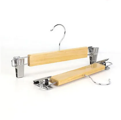 Free Shipping New Fashion Slip-Resistant Solid Wood Pants Hanger Clothes Rack, 27.5 cm long