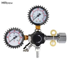 Dual Gauge CO2 Regulator for Draft Beer Home brew 0~3000psi, 0~60psi, CGA320