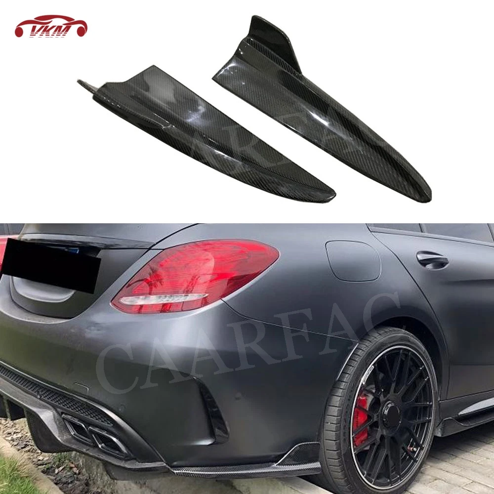 

Carbon Fiber Rear Lip Splitters Trim Canard Aprons Winglets for Mercedes Benz C class W205 C205 C180 C200 C300 C63 2016 - 2019