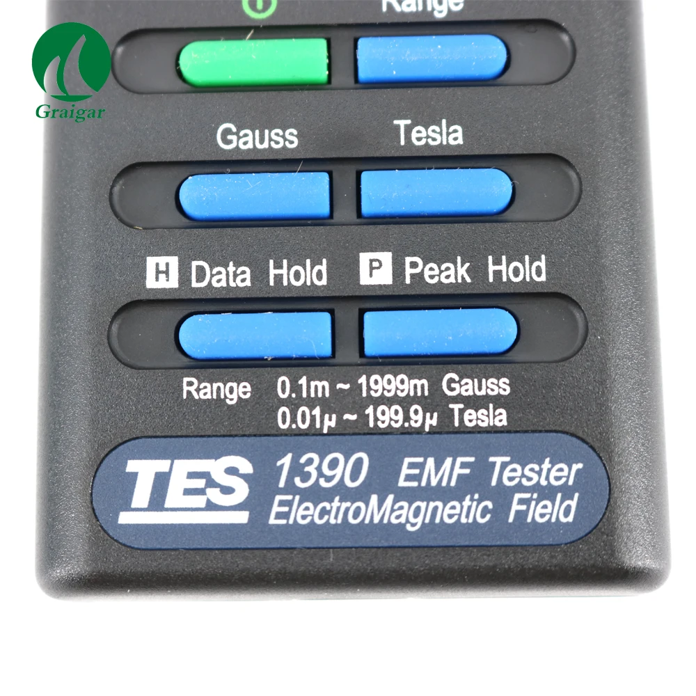 TES-1390 EMF Gauss Field Meter Electromagnetic Wave Detector EMF Radiation Levels Tester