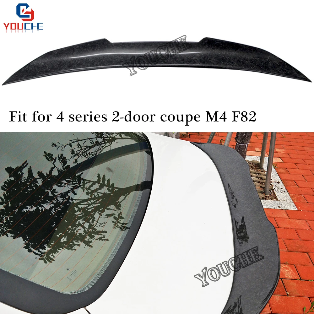 M4 PSM Style Spoiler Froged Forging Carbon Fiber Spoiler wing for BMW M4 F82 2-door coupe 2014 - present Trunk Boot Lip Splitter