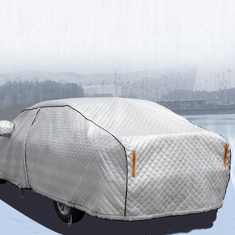 YIKA Full Car Cover Winter Plus Super Thief Waterproof thicken Case Sun Shade Snow Exterior Protection Protect Indoor Outdoor