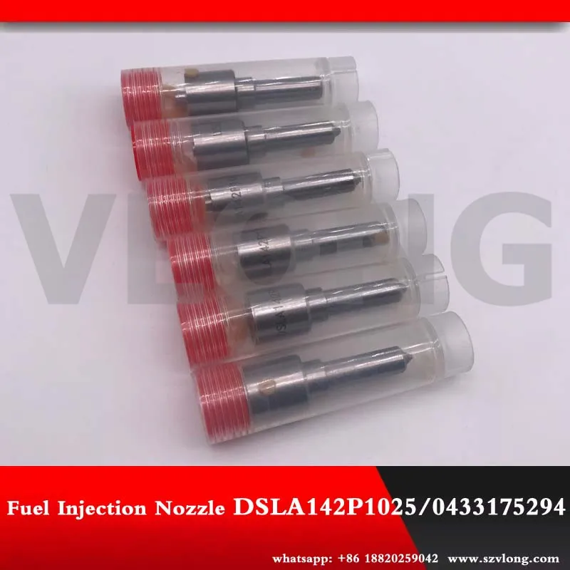 6PCS High Quality Diesel Nozzle Common Rail Fuel Injection Spray Parts Injector Sprayer DLLA142P1025 0433175294 0 433 175 294