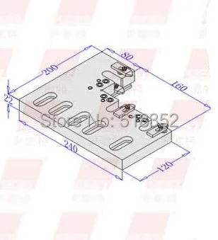 EPT-7055 Precision EDM Vises w/ Large Right Angle Design, SUS440/420 Stainless Steel Vice Jig Tools for EDM Wire Cutting Machine