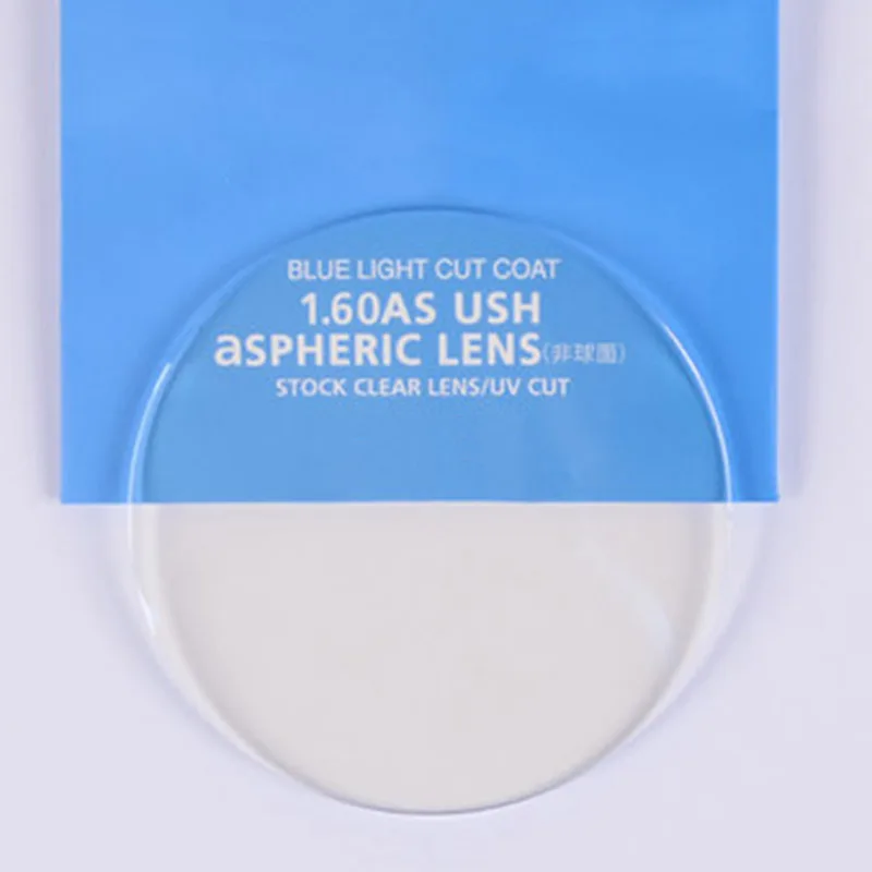 1.56 Anti-Blue Ray Single Vision Men and Women Optical Lenses Prescription Vision Correction Lenses for Digital Devices