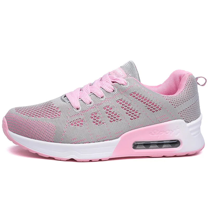 

Women Shoes Flying Knit NEW Style Hollowed Out Sports Arder Shoes Woman Ventilation Net Surface Air Cushion Shoes Sneaker