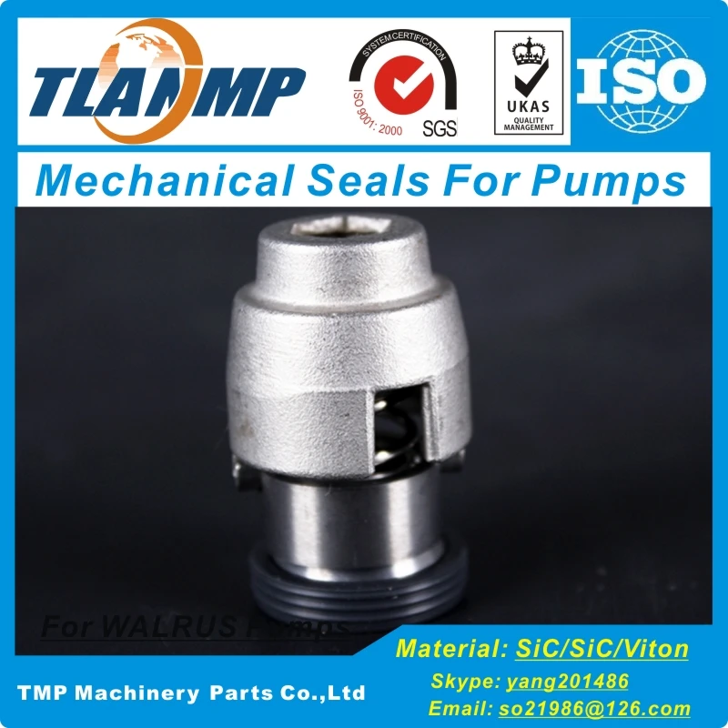 WALRUS-12 , WALRUS-16 Mechanical Seals for shaft Size 12/16mm WALRUS TPH 2T/4T/8T/12T,TPH2T3KS,TPH2T4KS,TPH4TKN,TPH4T3KS Pumps