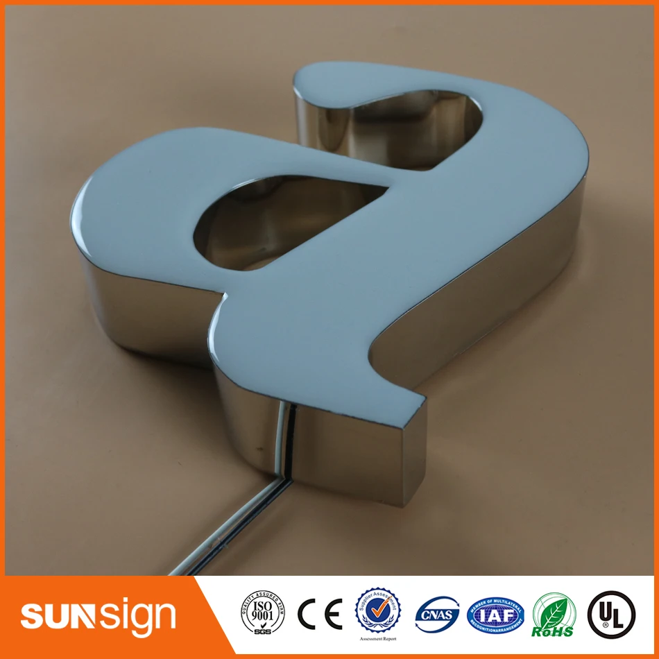 hot sale led frontlit letter sign,led resin letter sign