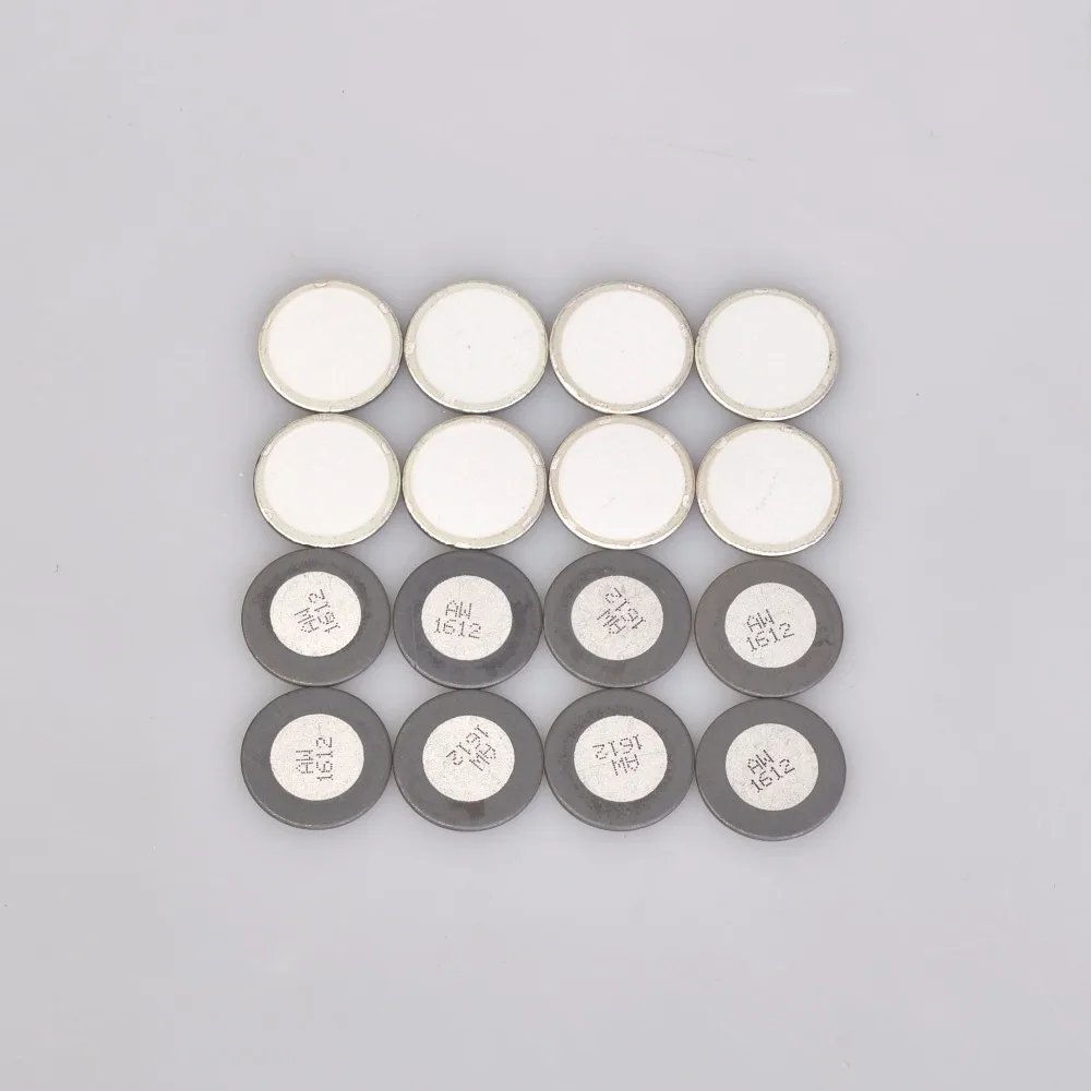 Piezas de atomizador para humidificador, Chip atomizador ultrasónico de alta frecuencia, pieza oscilante, accesorios de diámetro de 20mm, 10 unidades por lote