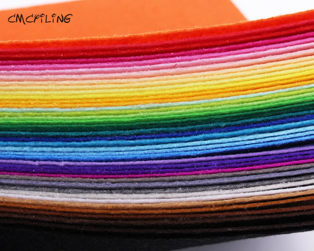 Bright colors 1mm Hard Felt Sheet,needlework,diy,needle,sewing,handmade,felt sheets,cloth fabrics Fieltro feltro