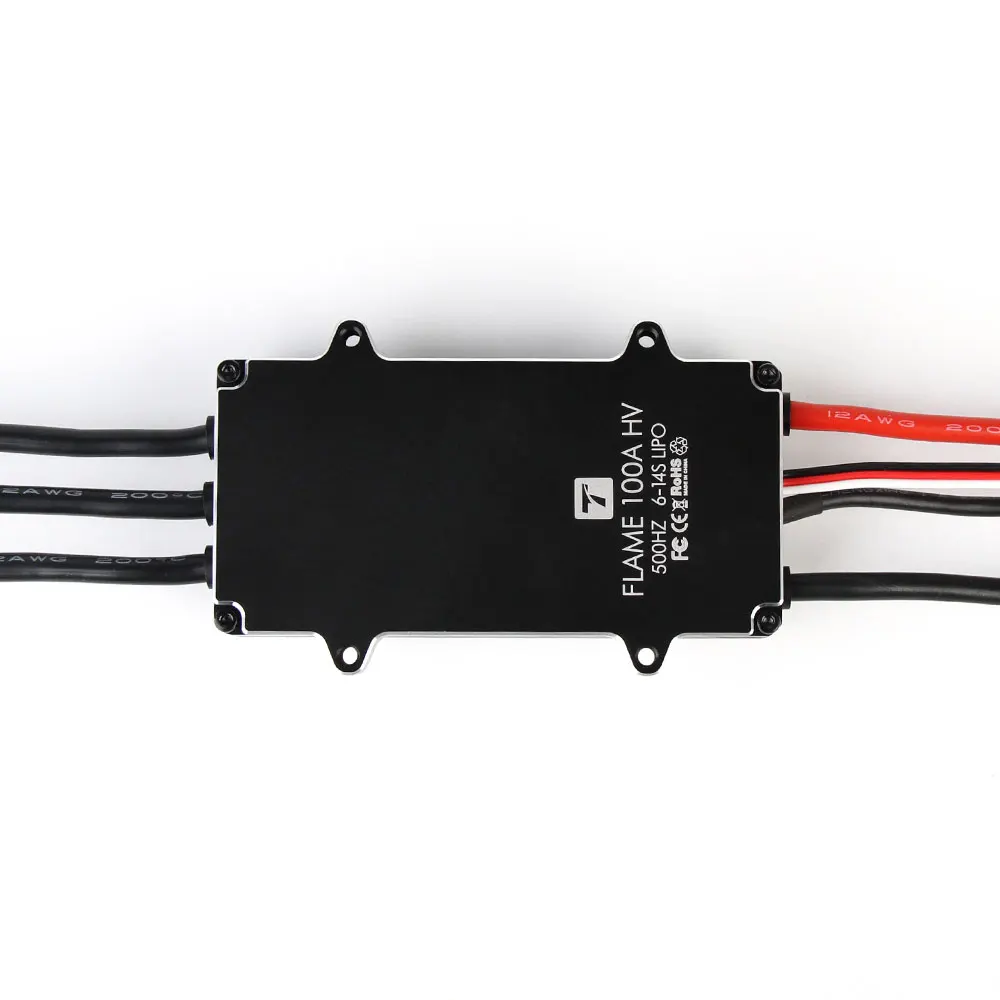 T-motor Flame 100A HV 500HZ 6-14S LIPO ESC For Helicopter Multi-rotor Quadcopter UAV RC Drones