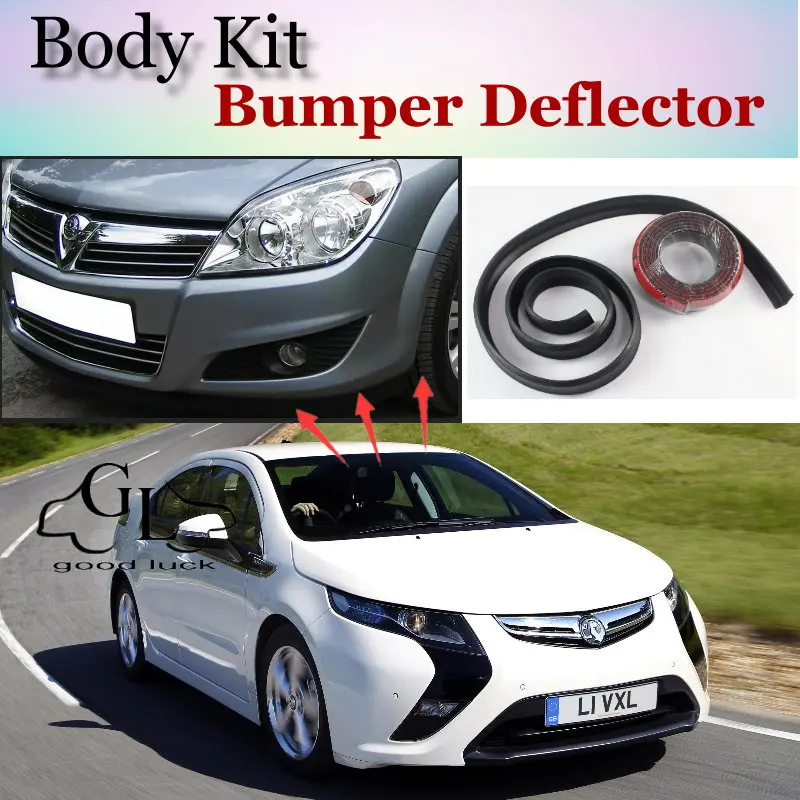 Bumper Lip Deflector Lips For Vauxhall Ampera Front Spoiler Skirt For Car Lip Fans Car Tuning View / Body Kit / Strip